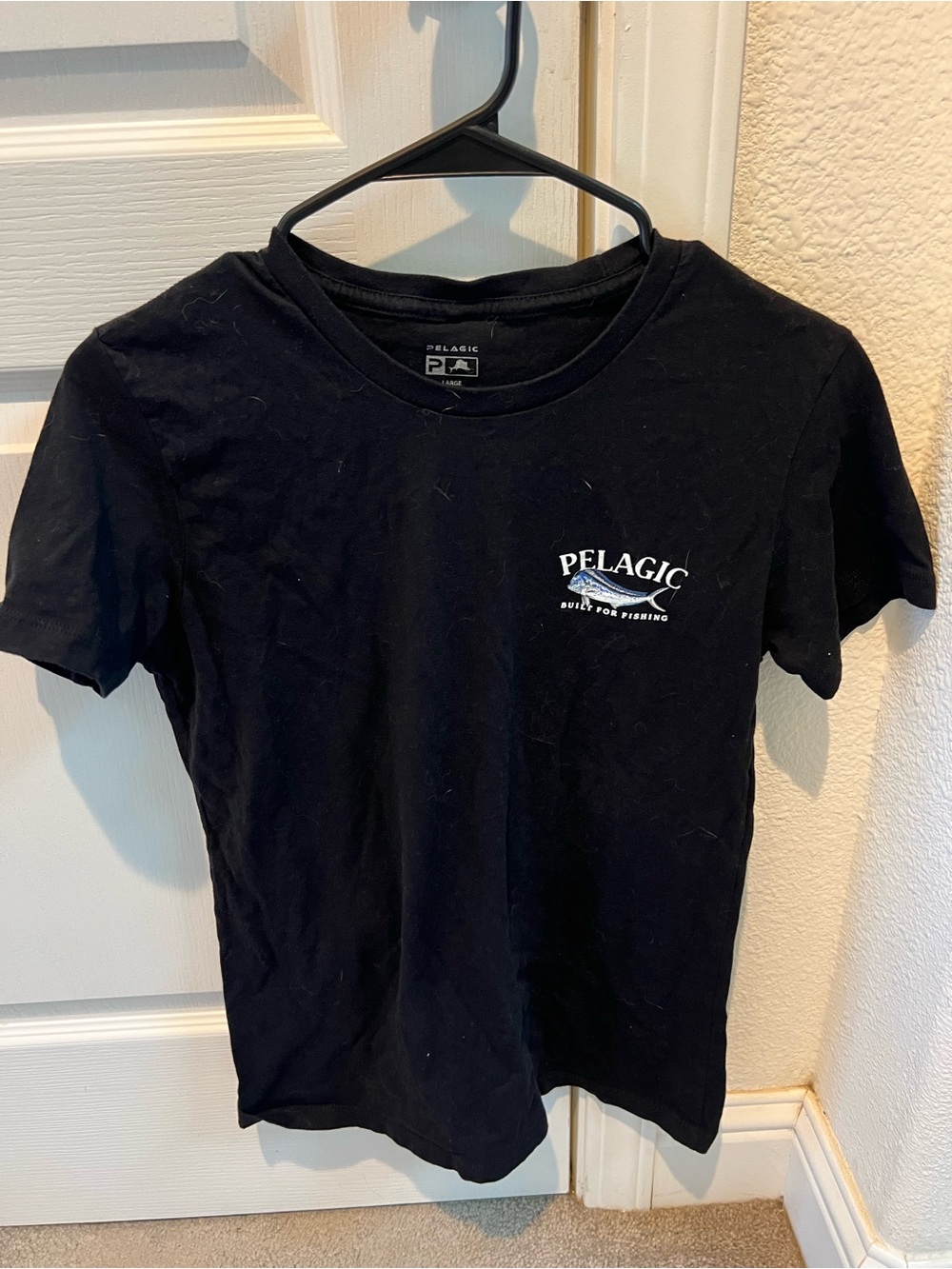 Pelagic Black Short Sleeve Logo Tee